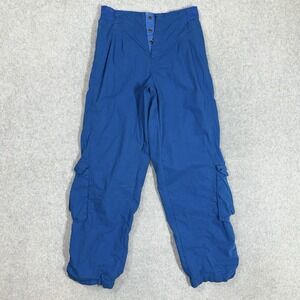 Free People FP Movement Mesmerize Me Pants Womens Small 27x30 Blue Cargo Baggy